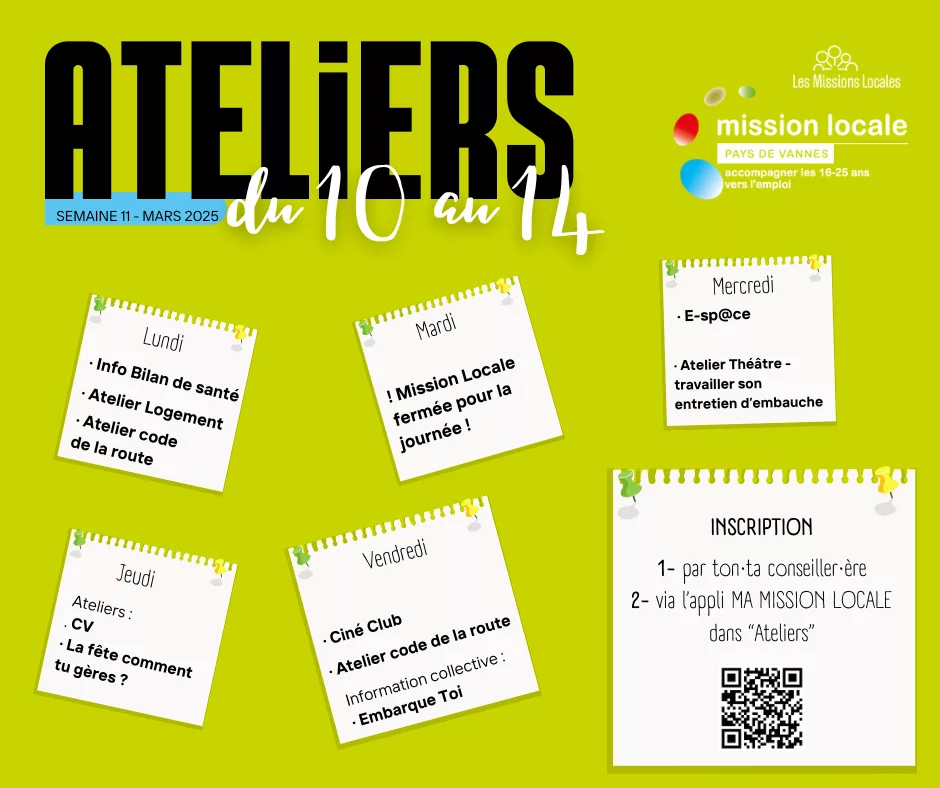 Planning Ateliers SEM 12